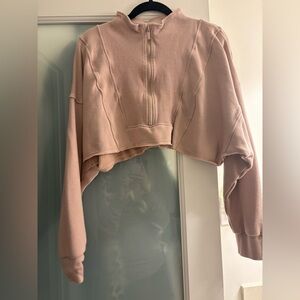 Buffbunny threads quarter zip crop small